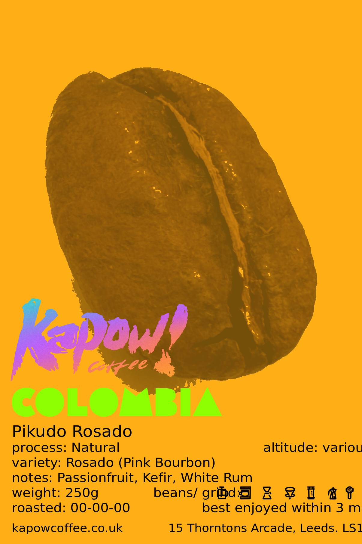 NEW! Colombia, Pikudo